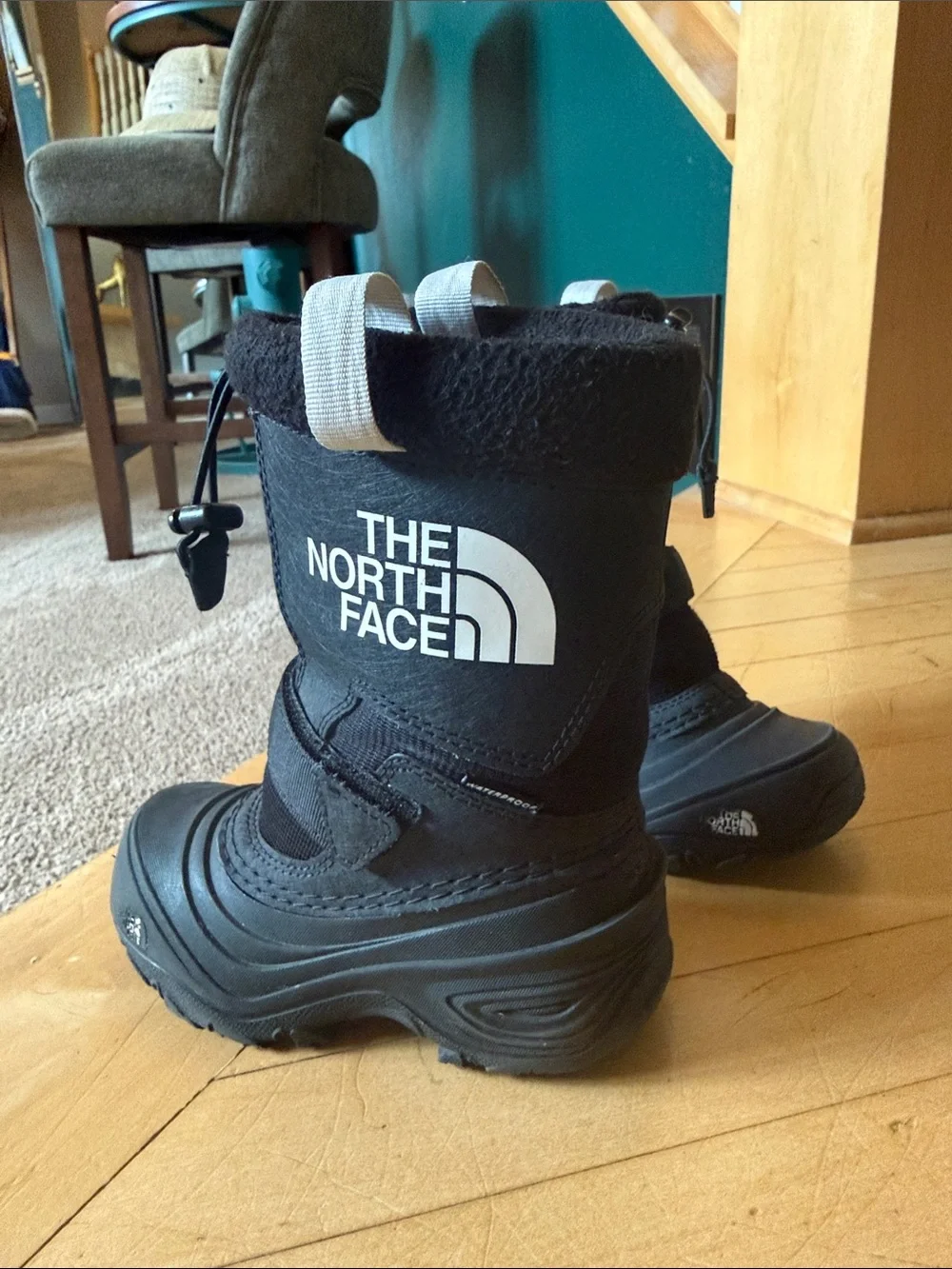 The North Face Kids Black Insulated Snow Boots